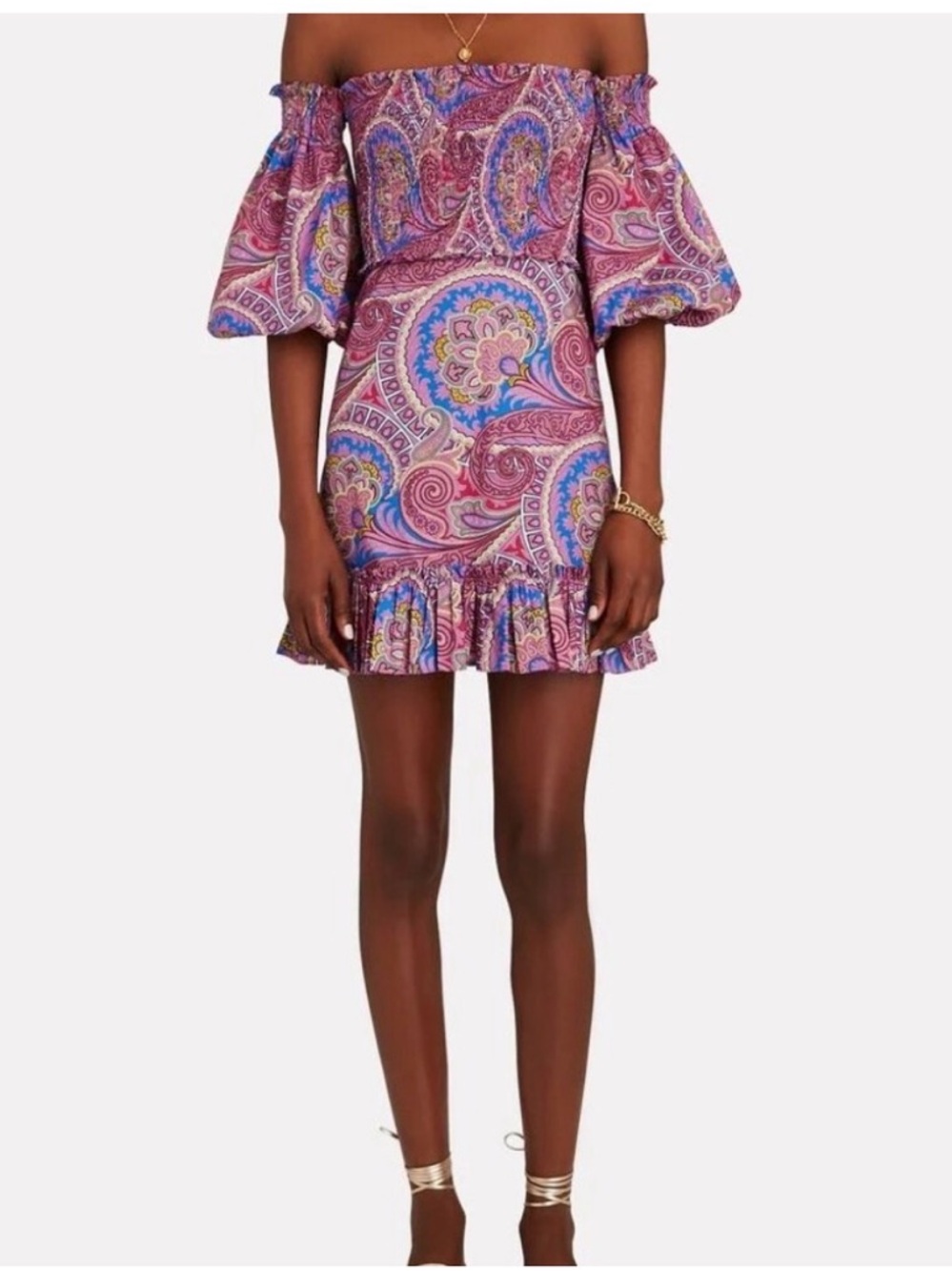 Alexis alona smocked dress M